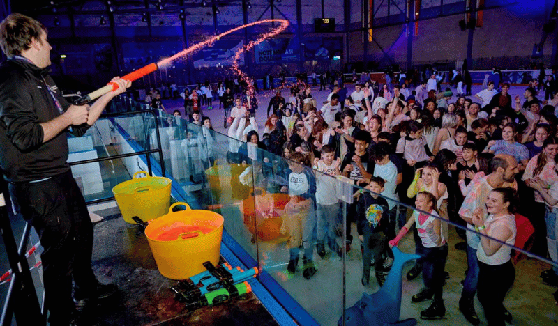 UV Paint Ice Skating Party